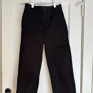 6397 (Designer) Cropped Black Trouser, Black, Size 2